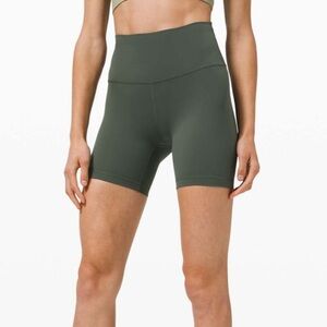 Lululemon Wunder Train High-Rise Short
6", Smoked Spruce, Size 4